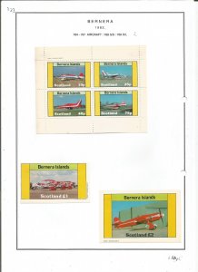 BERNERA -1982 - Aircraft - Mint Light Hinged - Private Issue