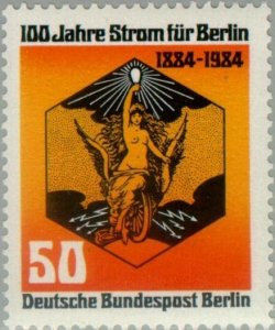 Germany Berlin 1984 MNH Stamps Scott 9N494 Electricity Poster Art