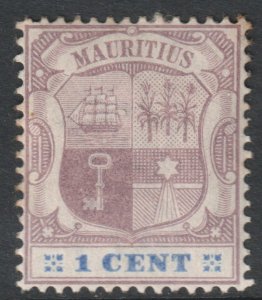 Mauritius Scott 91 - SG127, 1895 Victoria 1c MH*