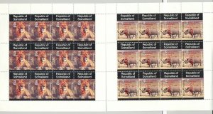 Somaliland (Propaganda) 1998 Scouts Red o/p African Animals 12v M/S of 12