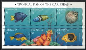 Grenada #2476* NH  CV $5.25  Tropical Fish