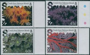 Solomon Islands 1987 SG576-579 Corals set MNH