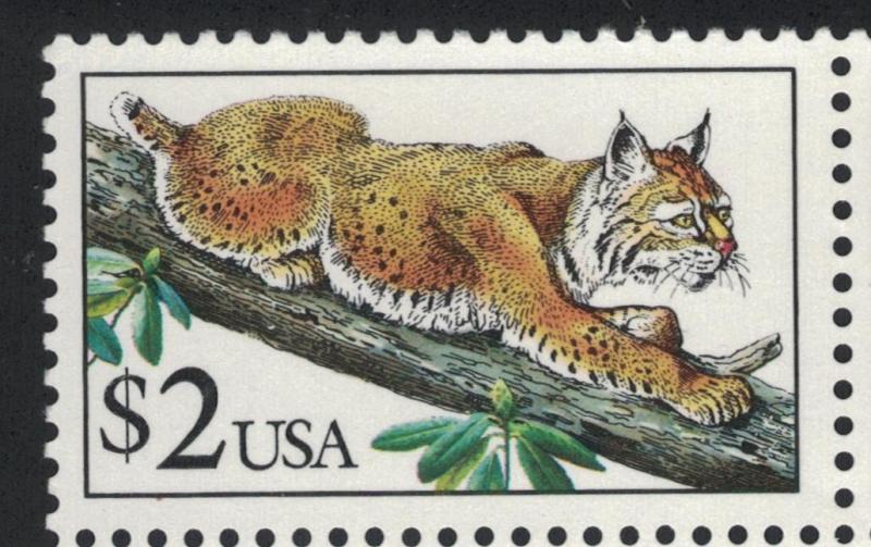 US Stamp Scott #2482 Mint NH Bobcat