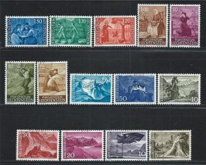 LIECHTENSTEIN SC# 336-49 FVF/CTO 1959-64