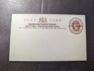 Mint British Bechuanaland Overprint Cape of Good Hope Postcard Stationery