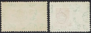 GILBERT AND ELLICE ISLANDS 1939 KGVI PICTORIAL 2/6 AND 5/- USED