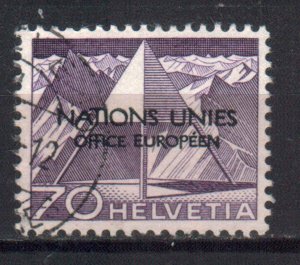 SWITZERLAND STAMPS, 1950 UN EUROPEAN OFFICE. Sc.#7O11. USED