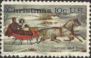 # 1551 USED CHRISTMAS CURRIER AND IVES