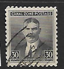 CANAL ZONE    113   USED  COL. WILLIAMSON STAMP