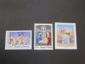 Finland 1992 Sc 902-04 set MNH