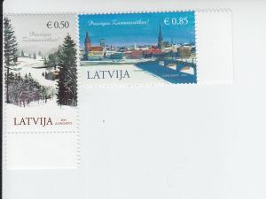 2014 Latvia Christmas (2) (Scott 891-92) MNH