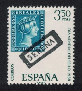 Spain World Stamp Day 1968 MNH SG#1928