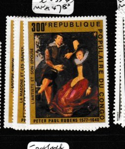 Congo Peoples Republic Art Rubens SC 433-6 MNH (5gem)