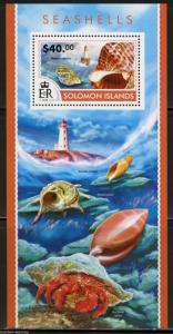 SOLOMON ISLANDS 2015 SEASHELLS  SOUVENIR SHEET   MINT NH