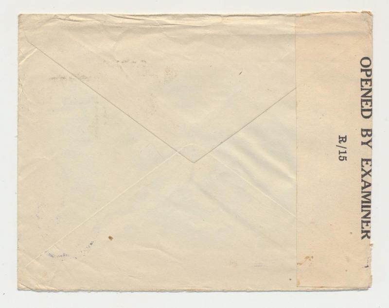 KUT (BRITISH) TABORA TO CANADA 1944 CENSOR COVER, POSTED IN N.RHODESIA(SEE BELOW