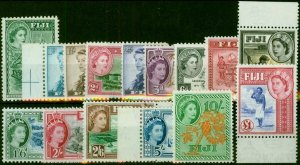 Fiji 1954-56 Set of 15 SG280-295 Fine MNH