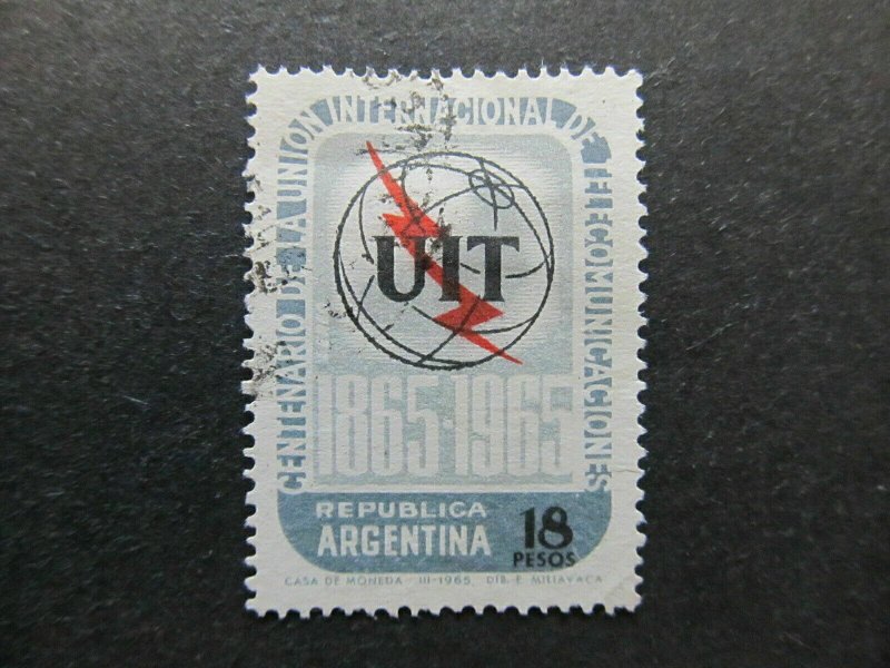 1965 A4P30F40 Argentina Air Post Stamp 18d Used-