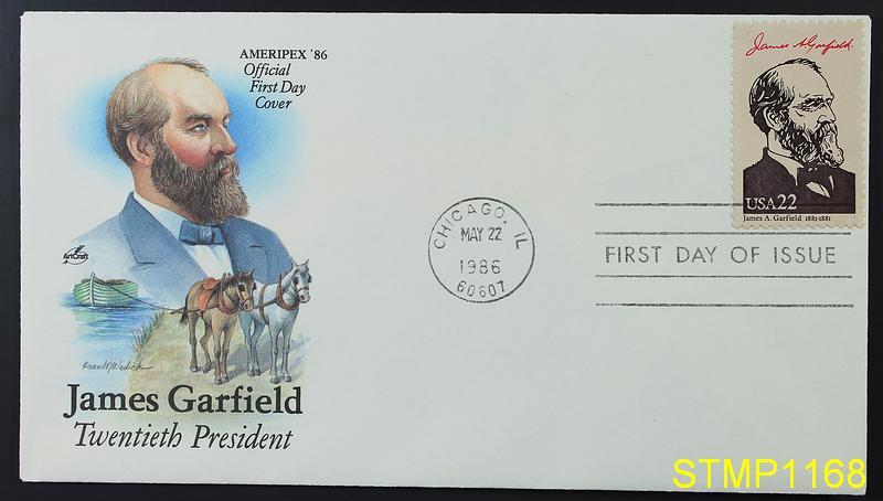 FDC James Garfield 20th President ARTCRAFT FIRST DAY COVER