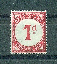 Basutoland sc# J1 mh cat value $2.00