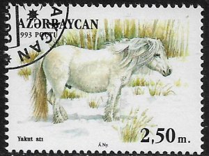 Azerbaijan #360 Used Stamp - Horse (a)