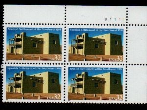 ALLY'S US Plate Block Scott #3220 32c Spanish Settlement [4] MNH F/VF [STK]