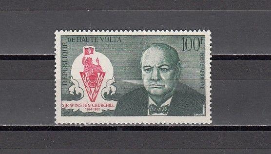 Burkina Faso, Scott cat. C32. Sir Winston Churchill issue.