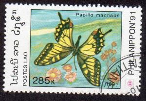 Laos 1048D - Cto-nh - Butterfly (cv $0.30)