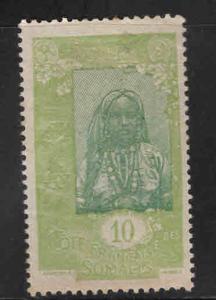 Somali Coast Scott 86 MH*  stamp small thin good centering and color