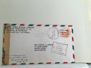 U.S. Army post Passed by Examiner 1943 Guadal Canal Solomons cover Ref R25477