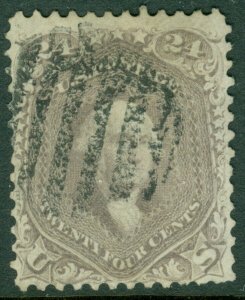 EDW1949SELL : USA 1862 Scott #70 Used. Light grid cancel. Catalog $300.00.