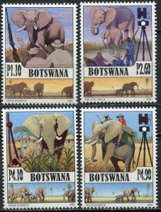 Botswana 2008. Elephants in Botswana (MNH OG) Set of 4 stamps