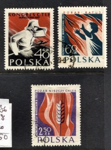 Poland Stamp #786-788 CTO VFU - SET OF 3