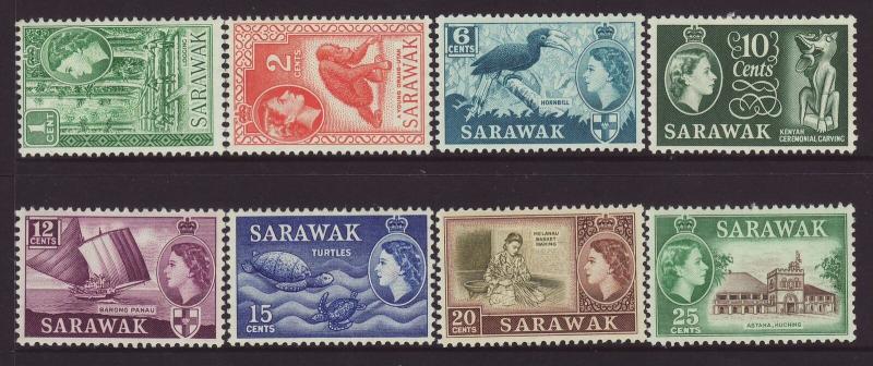 1964/5 Sarawak Defin Set Wmk 12 Mounted Mint SG204/211