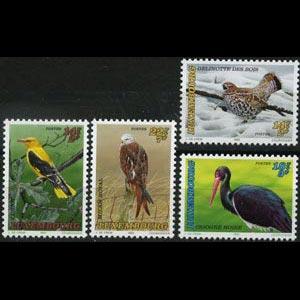 LUXEMBOURG 1992 - Scott# B383-6 Birds Set of 4 NH