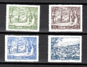 LEBANON - LIBAN MNH SC# 381-384 CEDARS SET 