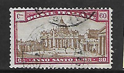 ITALY  B23  USED ,   ST. PETERS BASILICA ISSUE 1924