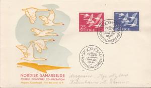 Nordic Council Member Nations Joint Issue 1956 Whooper Swans All Five First Days