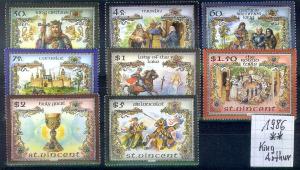 ST. VINCENT [1986] MiNr 0987-94 ( **/mnh ) König Artur TOP!