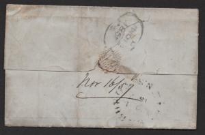 $ Nova Scotia Sc#3 on 1857 cover