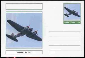 Chartonia (Fantasy) Aircraft - Heinkel He-111 postal stat...