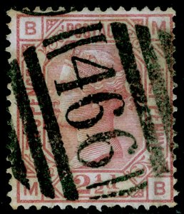 SG141, 2½d rosy mauve, USED. Cat £85. MB 