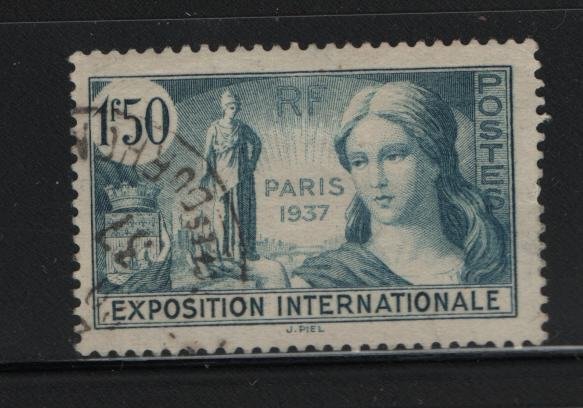 France 324 Used, 1937 Exposition Allegory