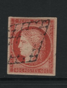 France #7a Extra Fine Used Gem