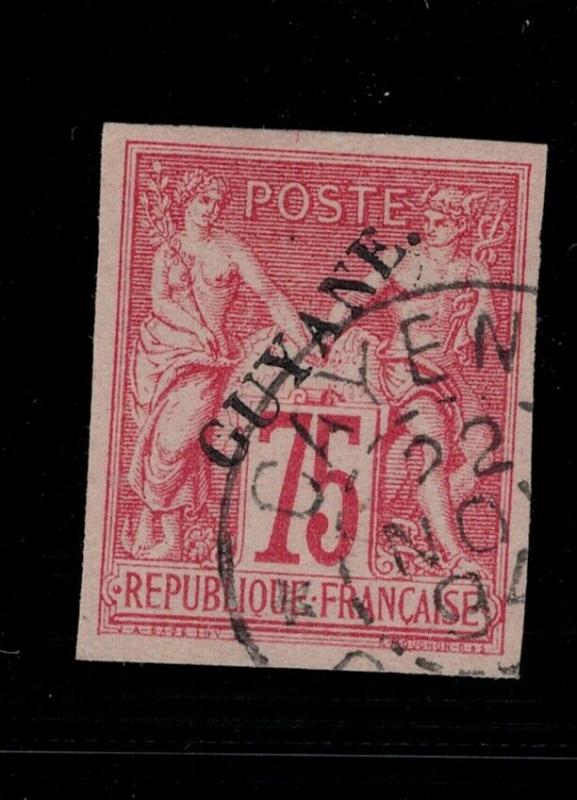 French Guiana 1892 SC 16 Used SCV $140.00