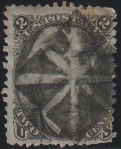 MALACK 73 Fine+, very fancy cork cancel, Amazing stamp! c2304