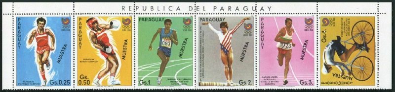 Paraguay 2195 af,2196a sheet SPECIMEN,MNH.Mi  4047-4052,4053 klb. Olympics Seoul