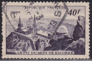 France 673 USED 1951 Pic-du-Midi Observatory 40Fr