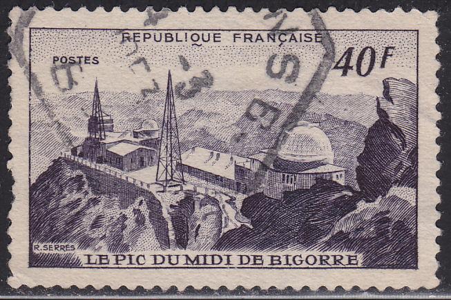 France 673 USED 1951 Pic-du-Midi Observatory 40Fr