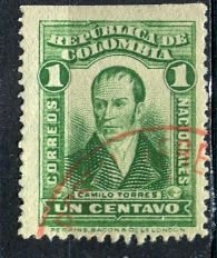 Colombia; 1917: Sc. # 340: Used Single Stamp