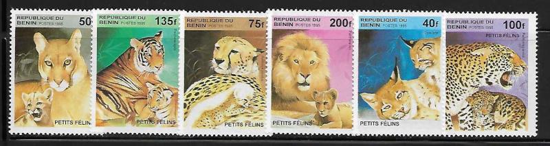 Benin 816-21 Wild Cats Mint NH